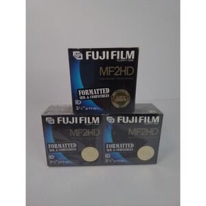 Fujifilm MF2HD 3.5 Floppy Disks High Density IBM Formatted Lot of 30 Sealed